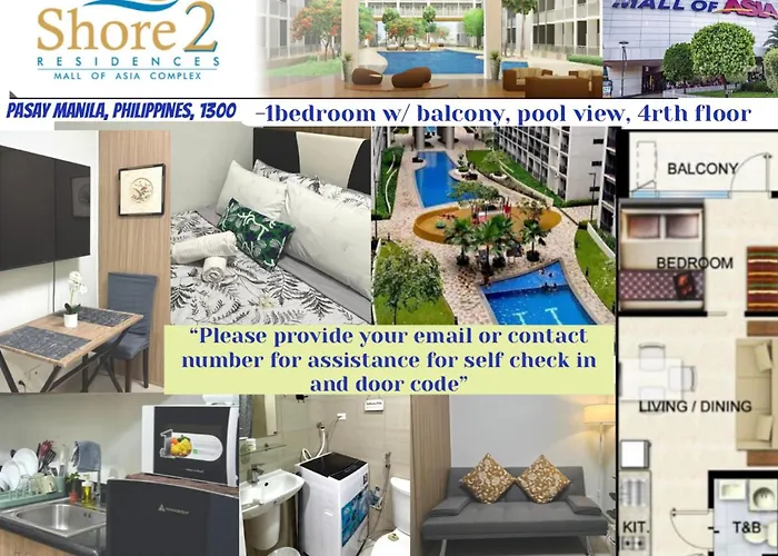 Apartahotel Shore Residences Walking Distance To Mall Of Pasay And Airport Manila